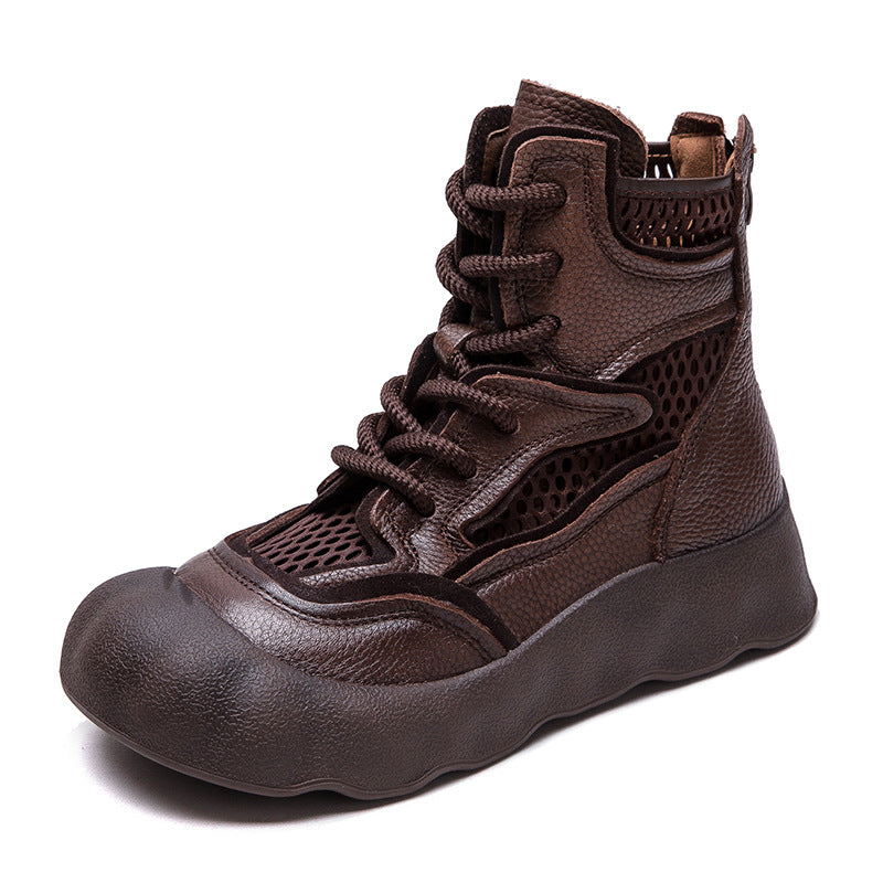 Women's Cut-out Breathable Retro Roman Style Martin Sandals