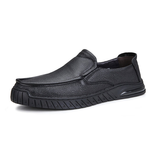 Men's Spring Sheepskin Daily Genuine Soft Bottom Leather Shoes
