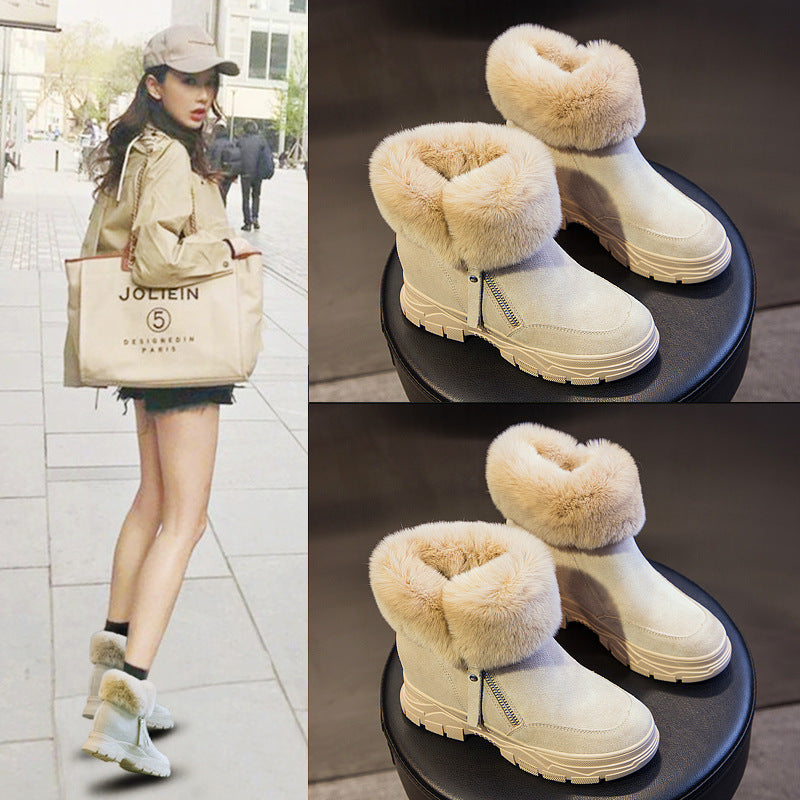 Women's Winter Thick Bottom Warm Veet Padded Snow Boots