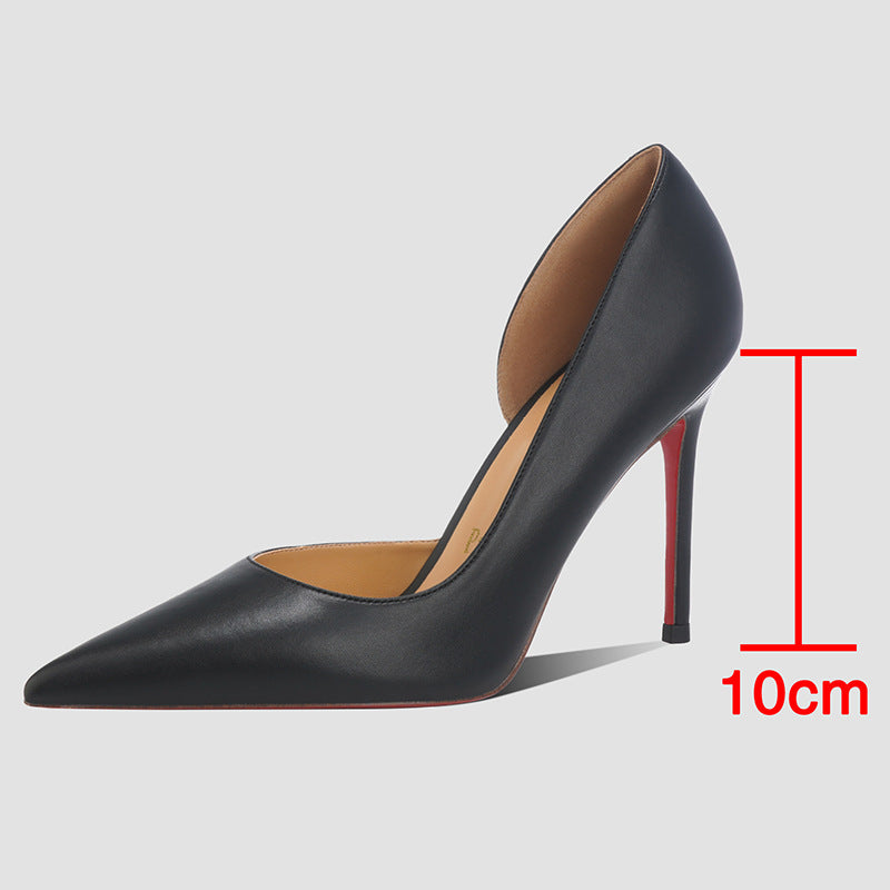 Empty High Pointed Toe Low-cut Adult Lady Like Woman Stiletto Heels