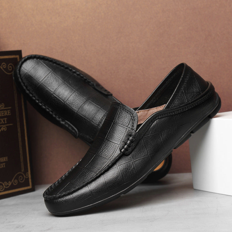 Men's Soft Bottom Surface Slip-on Leisure Driving Casual Shoes