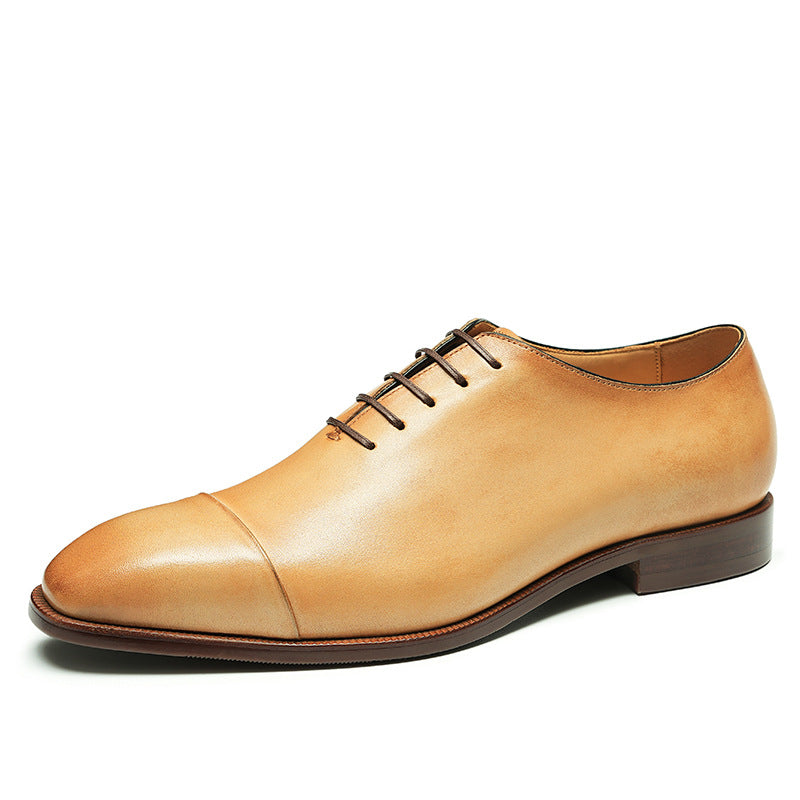 Men's Top Layer Cowhide Oxford Business Formal Leather Shoes