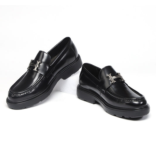 Men's Korean Trendy One Pedal Top Layer Men's Shoes