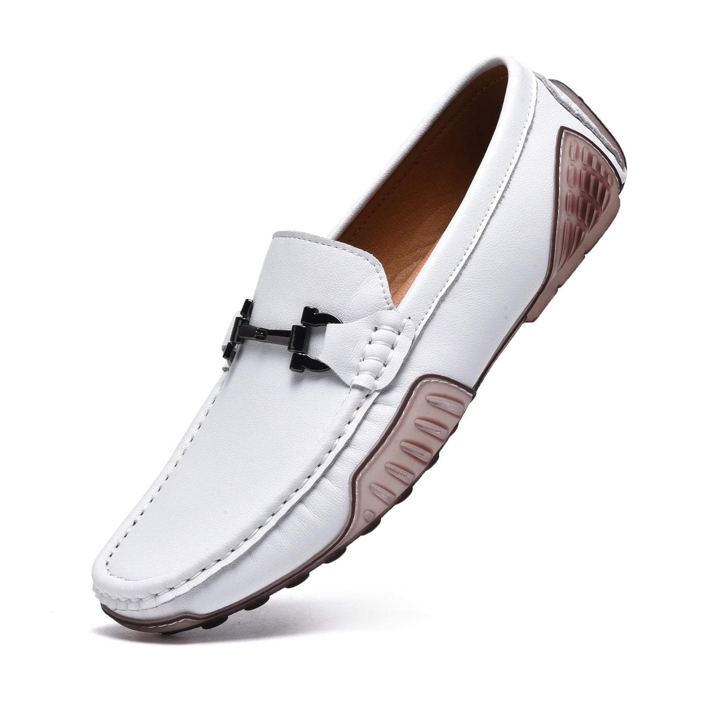 Men's Real With Fleece Lining Trendy Cowhide Casual Shoes