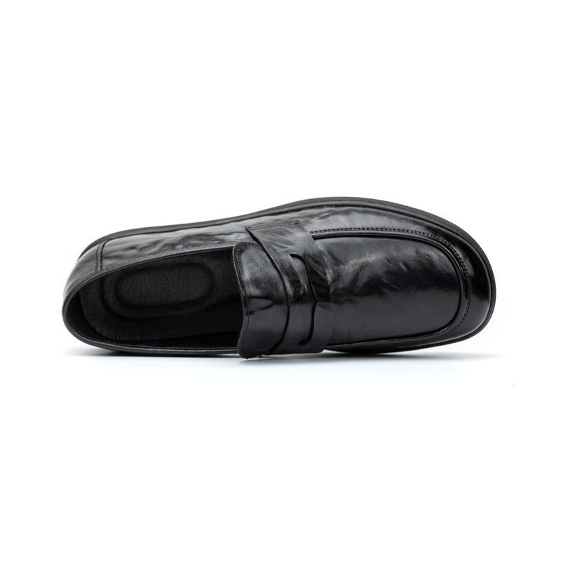 Men's Pattern Top Layer Cattlehide Fashion Business Formal Men's Shoes