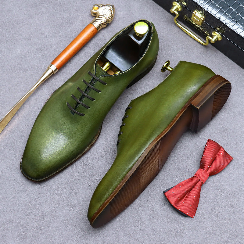 Men's Promotion Whole Business Lining Cowhide Formal Wear British Leather Shoes