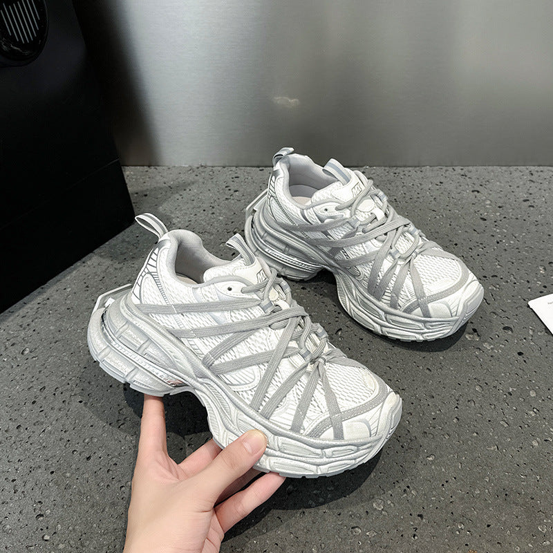 Women's Platform Dad Autumn Korean Breathable Lightweight Sneakers