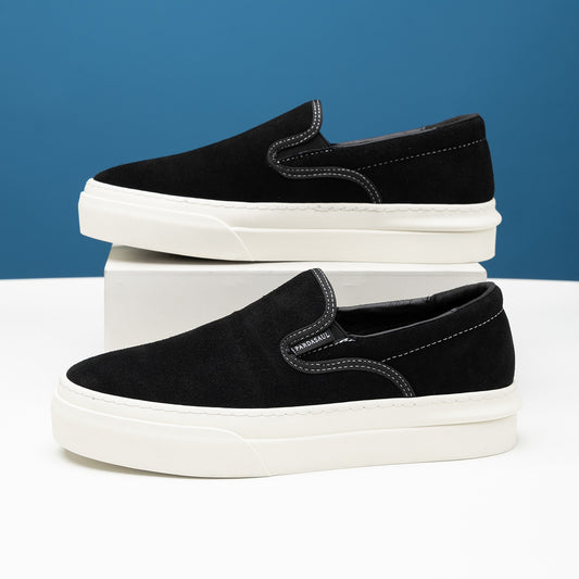 Men's One Pedal Style Slip On Suede Casual Shoes