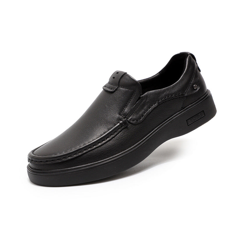Men's Old Business First Layer Cowhide Breathable Beef Tendon Leather Shoes