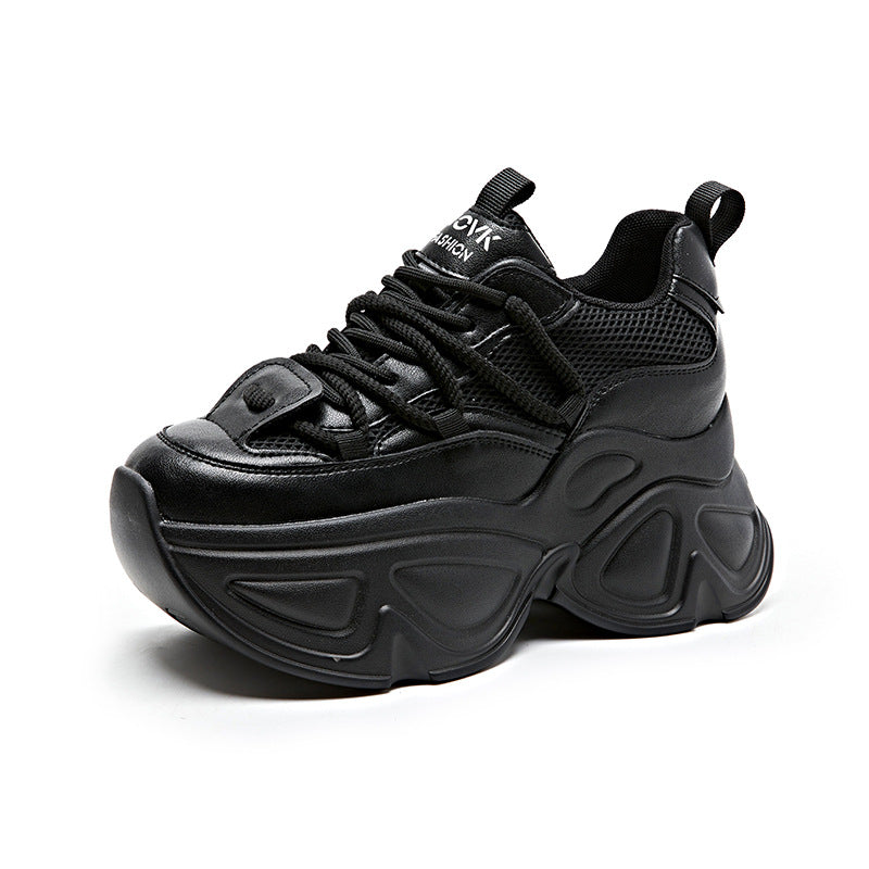 Women's Leisure Sports Genuine Autumn Fashion Platform Height Casual Shoes