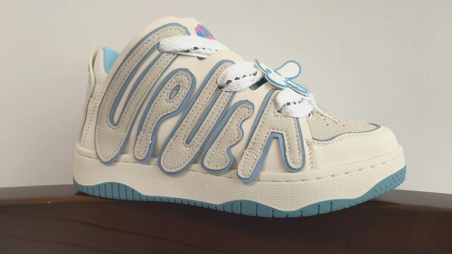 Women's & Men's Dopamine Letter Bread Niche Couple Fashion Sneakers