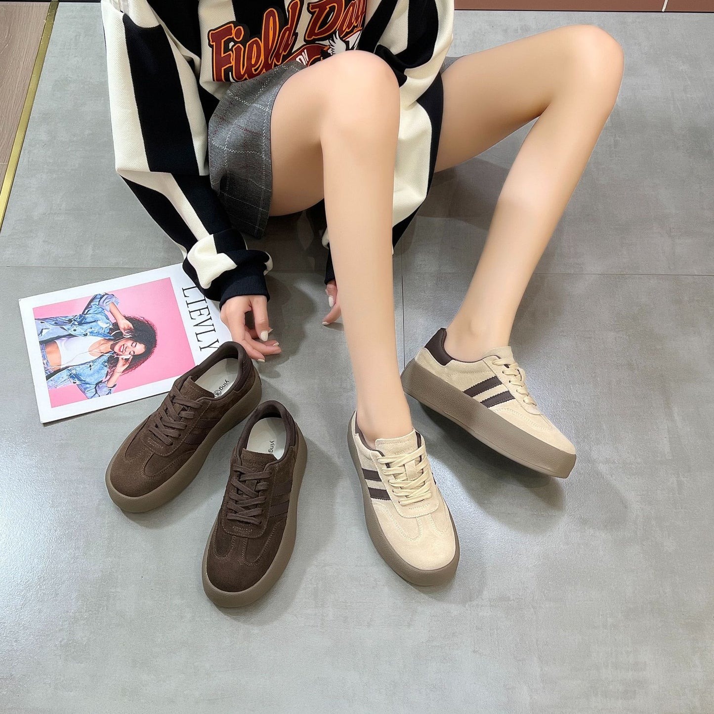 Women's Thick-soled German Training Breathable Korean Style Casual Shoes