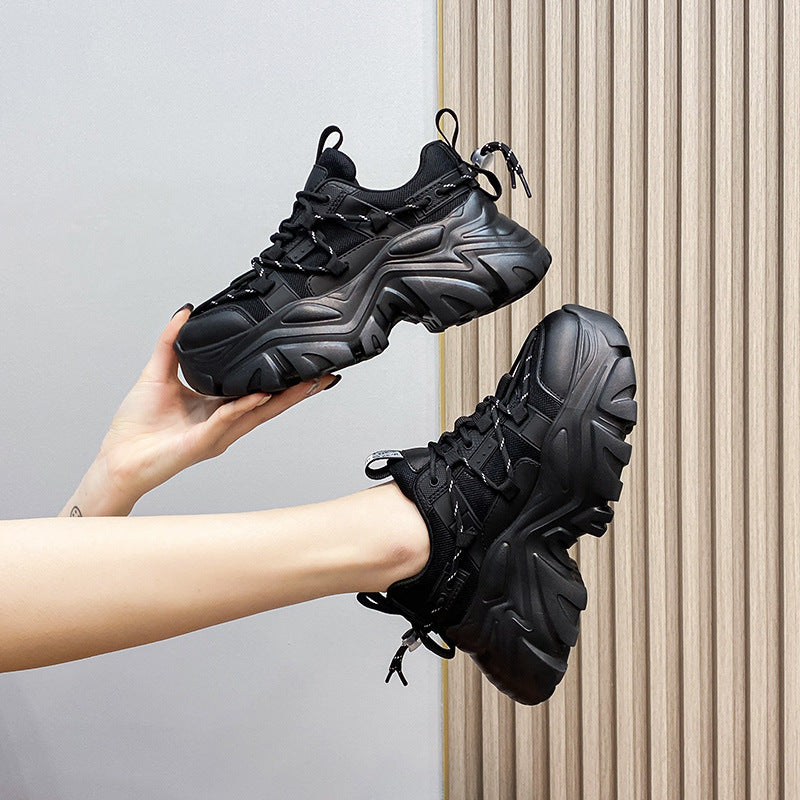 Women's Thick Bottom Heightened Daddy Show Feet Casual Shoes