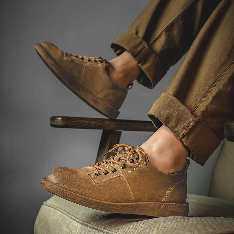 Men's Low Top Joker Martin Suede Retro British Boots