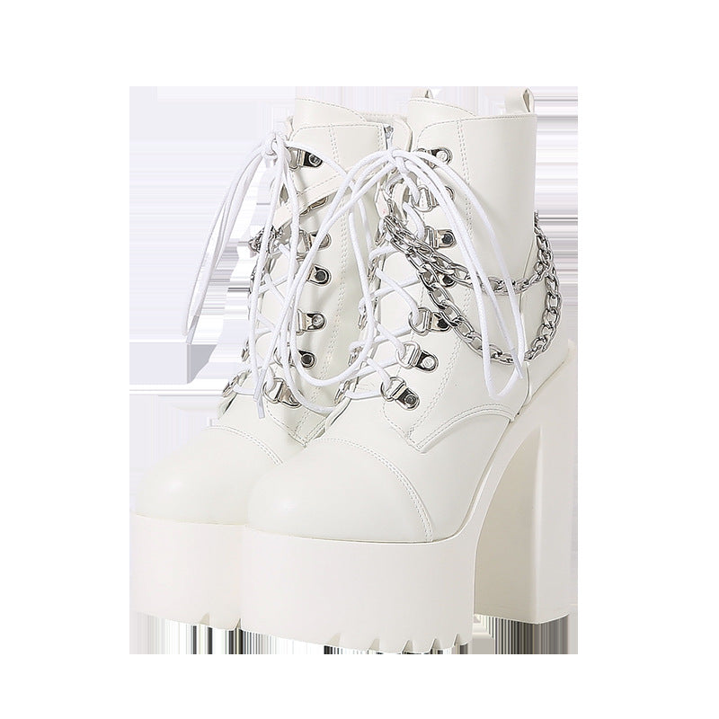 Women's Martin Thick-soled High Chunky Plus Size Boots