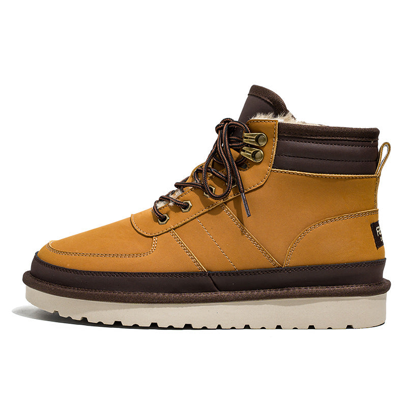 Men's Martin Fleece-lined Thickened Northeast British Retro Snow Boots