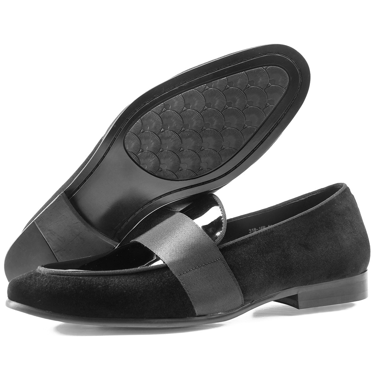 Men's Veet Patent Korean Business Round Loafers/doug Shoes