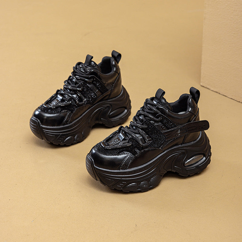 Women's Daddy Autumn Platform Lightweight Height Increasing Men's Shoes
