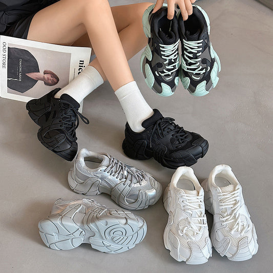 Women's & Men's Dad Platform Running Breathable Sports Versatile Sneakers