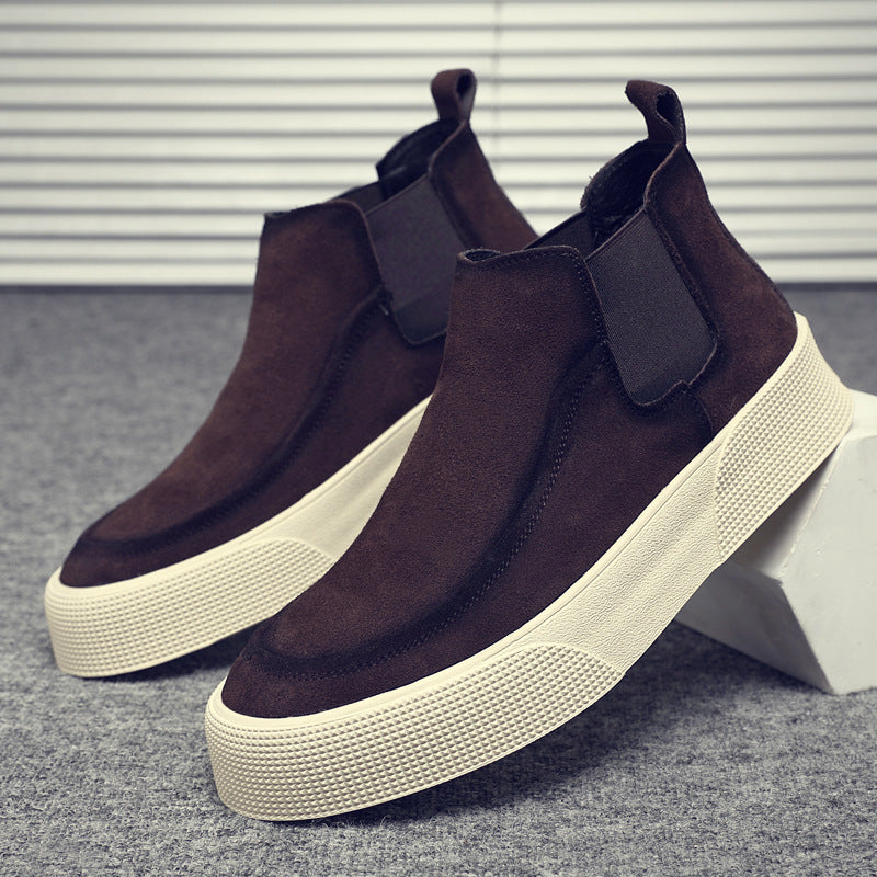 Men's Cowhide Breathable Warm Fashion Suede Soft Boots