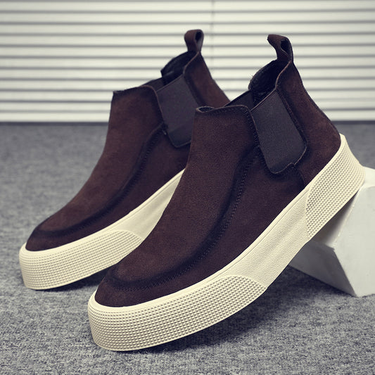 Men's Cowhide Breathable Warm Fashion Suede Soft Boots