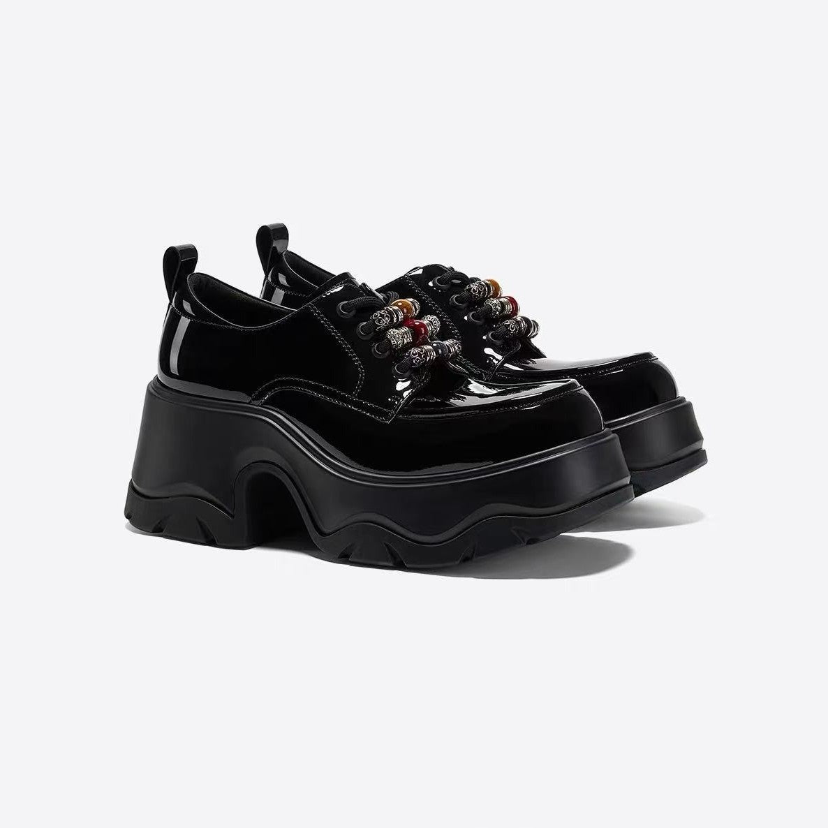 Women's Lin Renaissance British Retro Platform Small Loafers