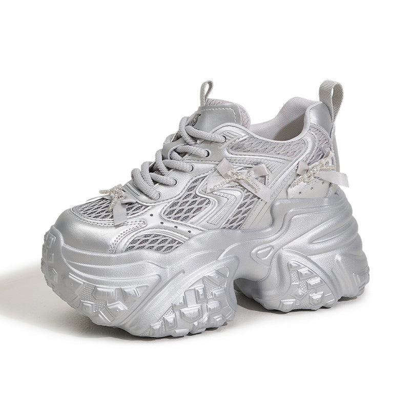 Women's & Men's Small Height Increasing Insole Sports Hollow Sneakers