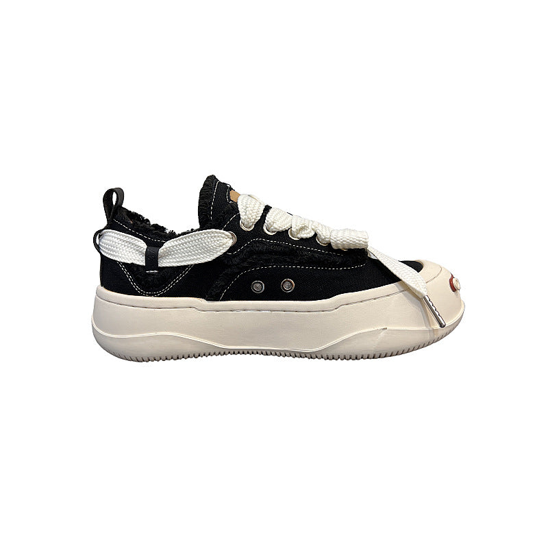 Men's High Version Smiling Female Tan Sweet Cat Casual Shoes