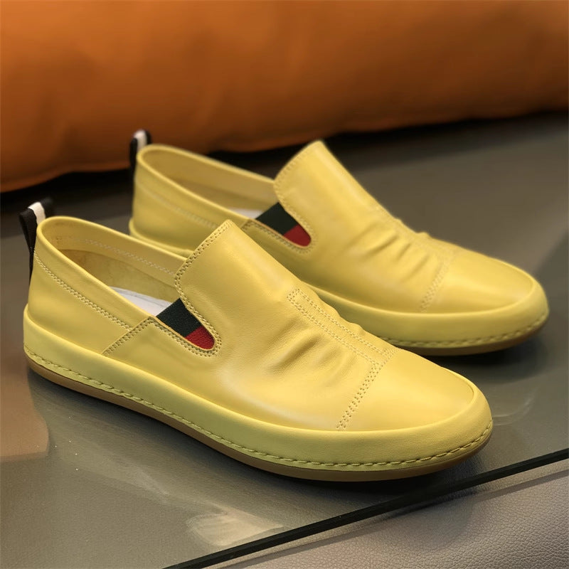 Men's Authentic Slip-on Board Black Driving Sneakers