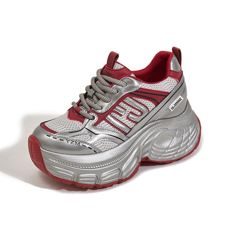 Women's Platform Dad Spring Height Increasing Insole Sneakers