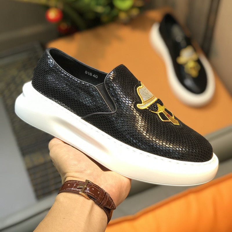 Men's Little Monster Authentic Slip-on Sports Snake Sneakers