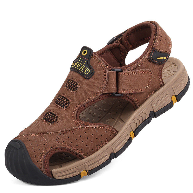 Men's Summer Soft Bottom Closed Toe Thick Sandals