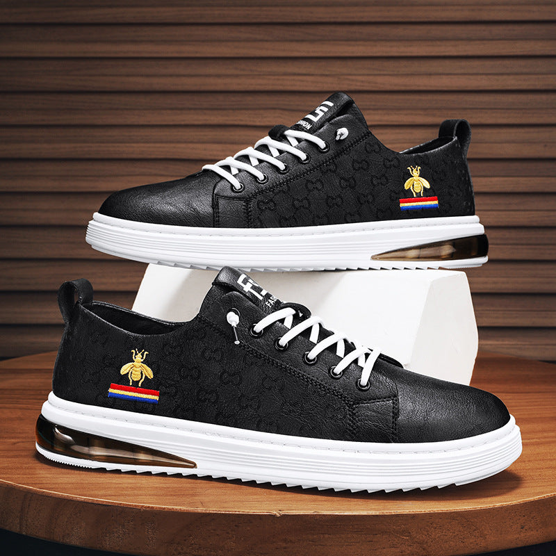 Men's White Soft Versatile Genuine Sports Style Men's Shoes