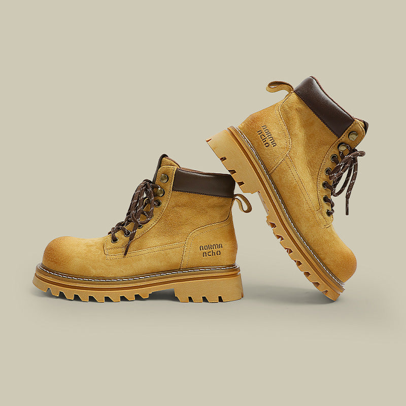 Women's Thick Bottom Worker Genuine British Style Boots