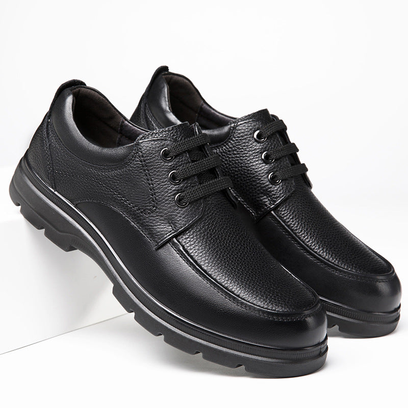 Men's Vintage British Gentleman Business Style Pigskin Leather Shoes