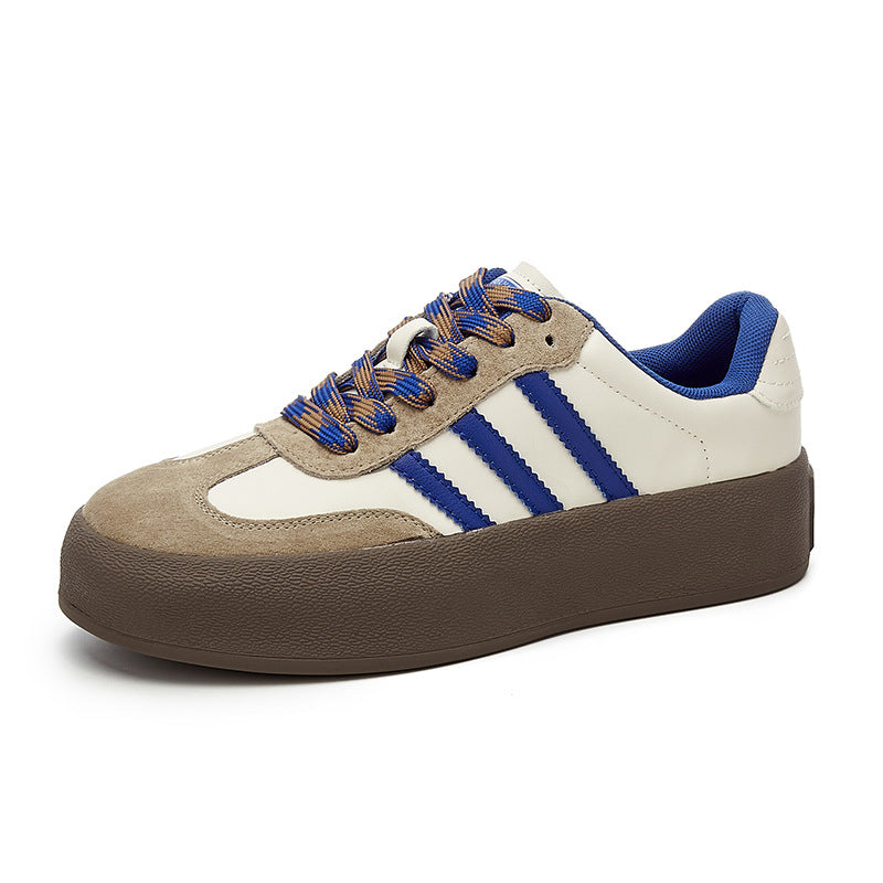 Women's & Men's Three Bars Shell Toe Board Fashion Sneakers