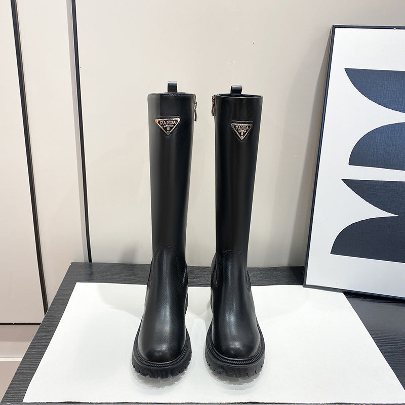 Insole Long Female Fleece Lined Triangle Boots