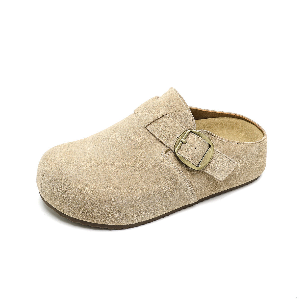 Women's Increasing Insole Half Slip-on Lofter Thick Bottom Toe Cap Outer Slippers