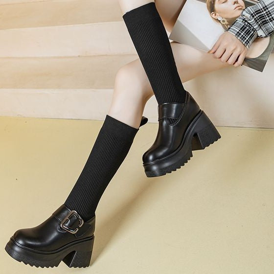 Tube High Female Thick Bottom Cm Boots