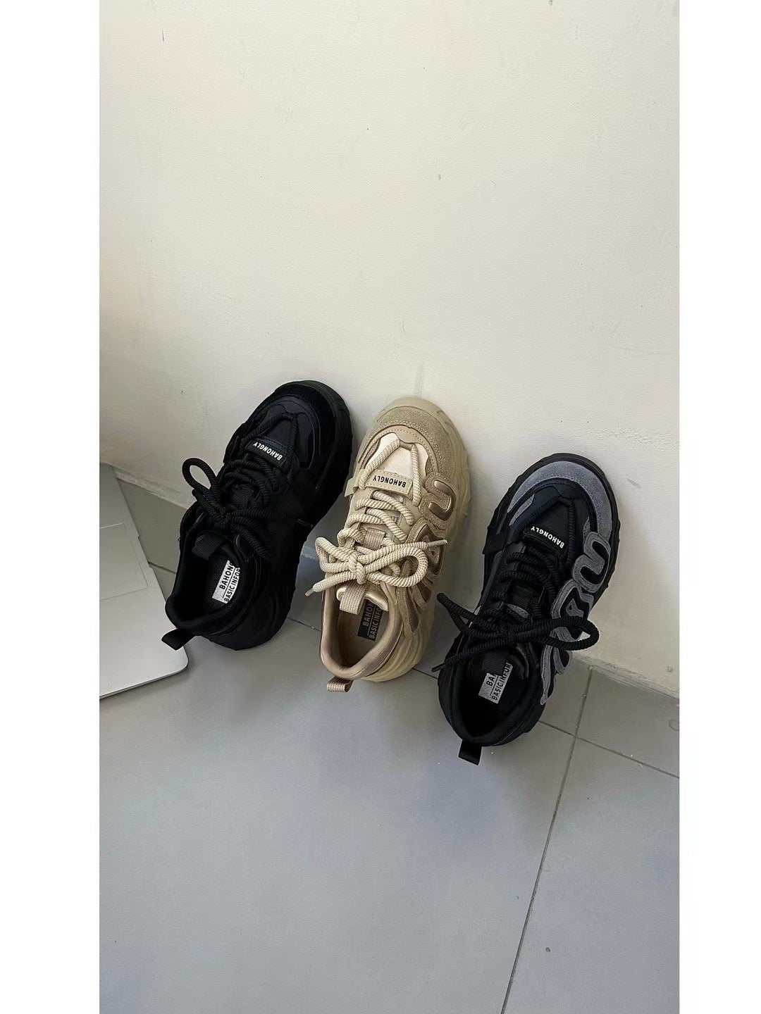 Fashion Platform Muffin Daddy Retro Genuine Casual Shoes