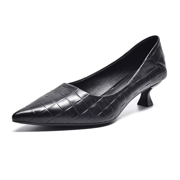 Women's Pumps Spring Genuine Pointed Toe Soft Women's Shoes