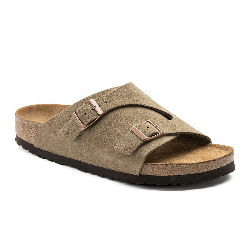 Women's & Men's Version Thick Bottom Cork Summer Leisure Slippers