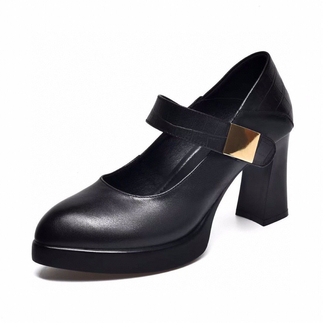 Women's High Thick Bottom Waterproof Platform Pumps Autumn Women's Shoes