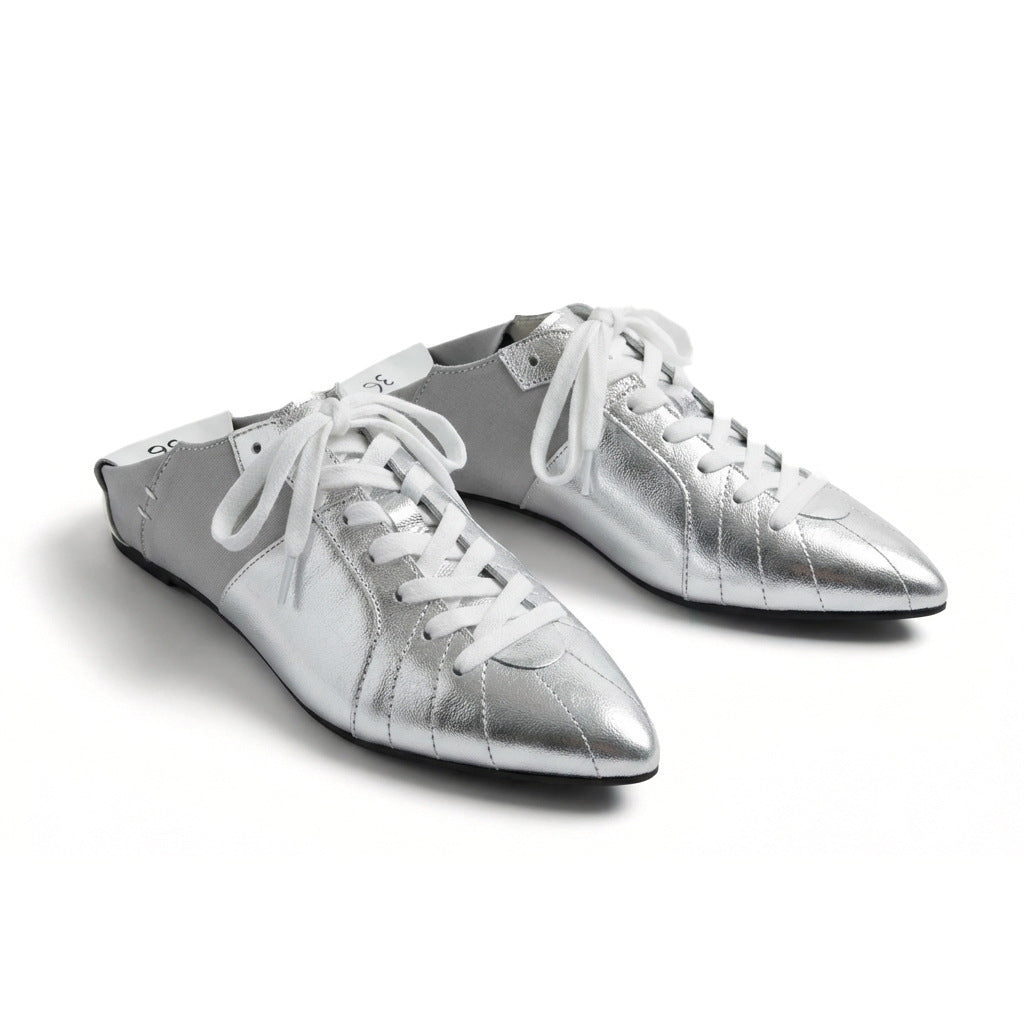 Version Genuine Early Spring Fashion Breathable Half Support Flat Design Women's Casual Shoes