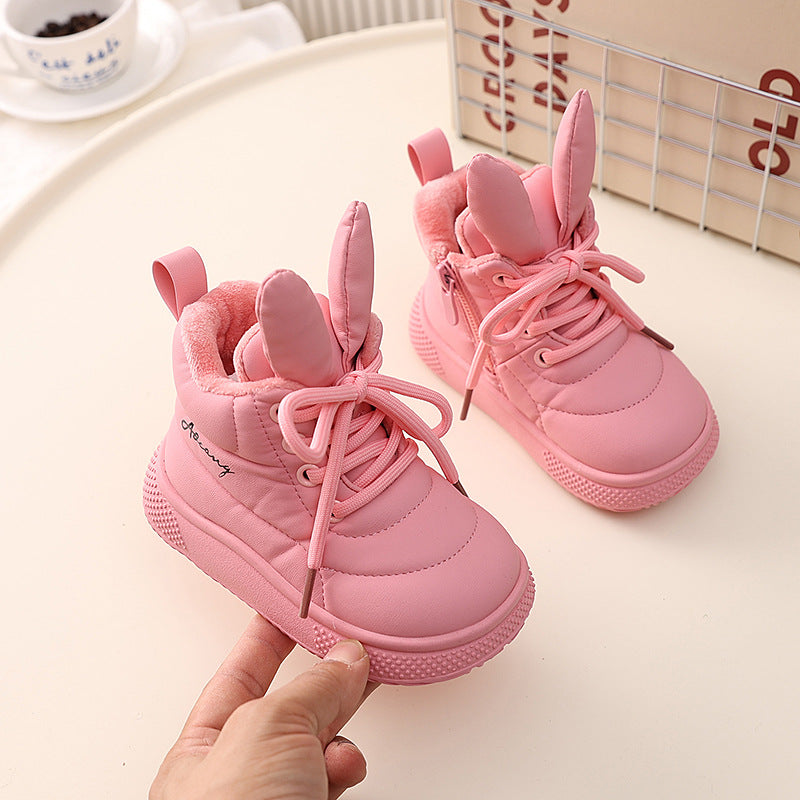 Cotton High Top Infants Soft Bottom Kid's Snow Boots