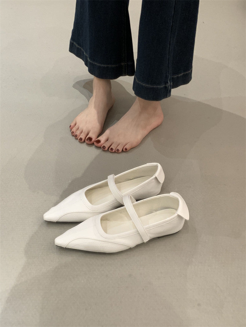 Women's Style Mary Jane Skirt Velcro Shallow Mouth Women's Fashion Shoes