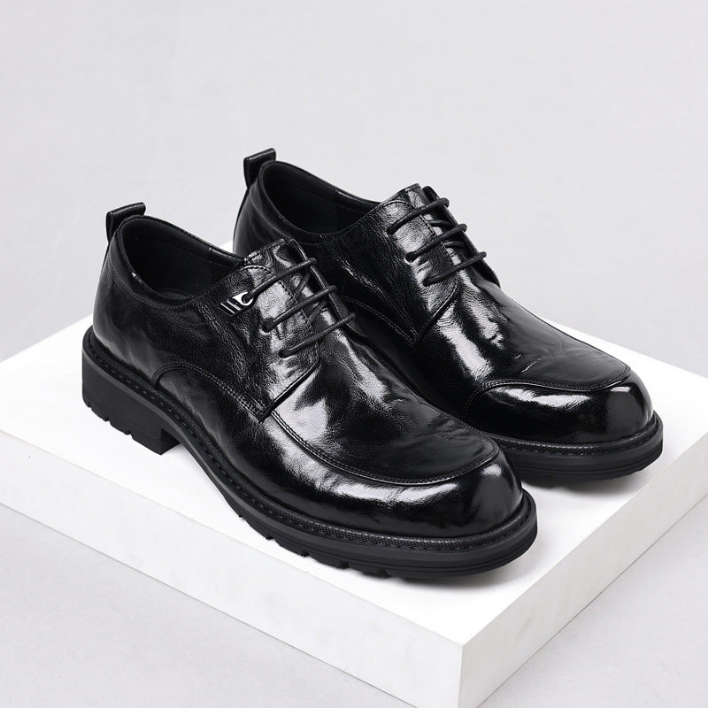 Men's Big Head Light Luxury Business Formal Thick Men's Shoes
