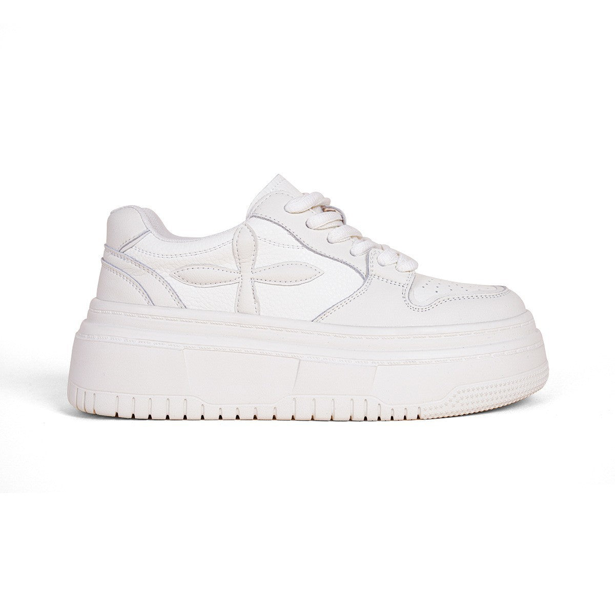 Women's Platform White Height Increasing Summer Breathable Casual Shoes