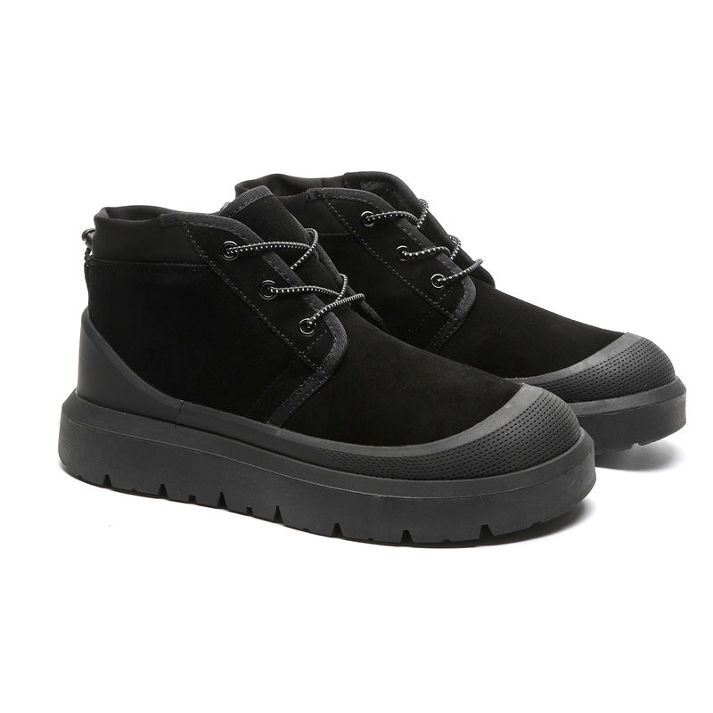 Women's & Men's Counter Thick Bottom Fleece-lined Warm Martin Snow Boots