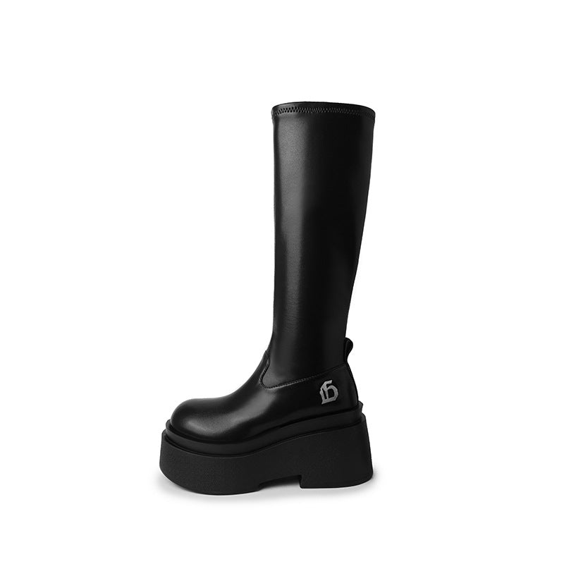 Women's Thick Bottom Stretch Thin Tall Knight Small Boots